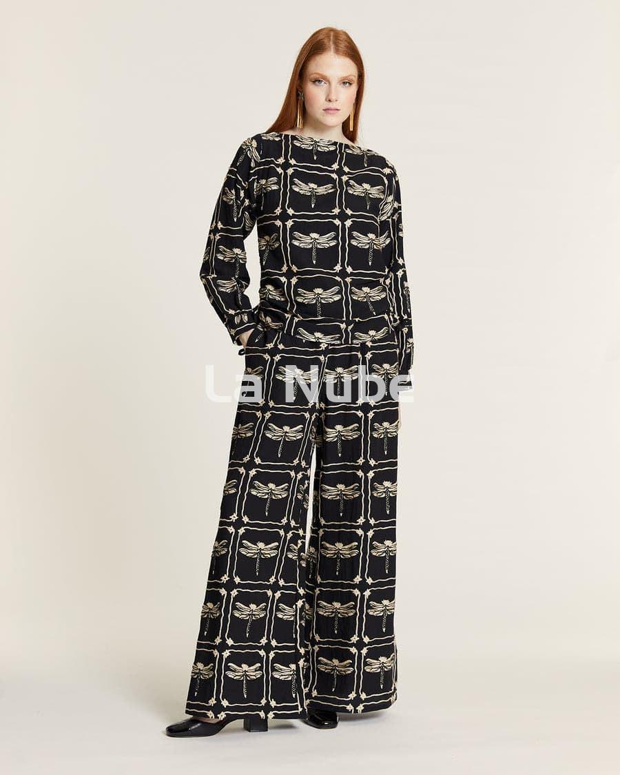 Blusa bordado libélulas - Imagen 1