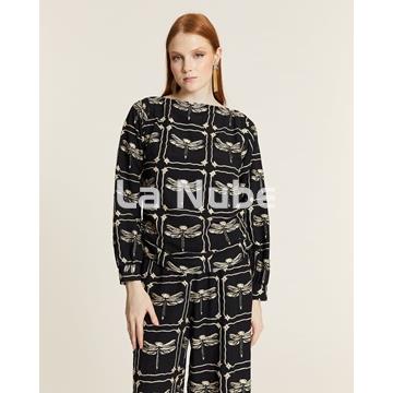 Blusa bordado libélulas - Imagen 2