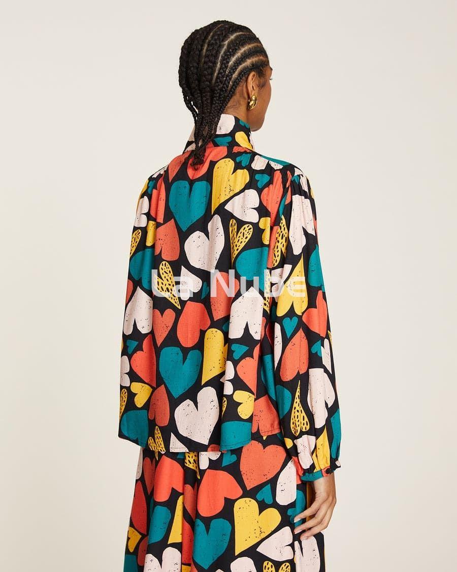 Blusa corazones con lazada - Imagen 4
