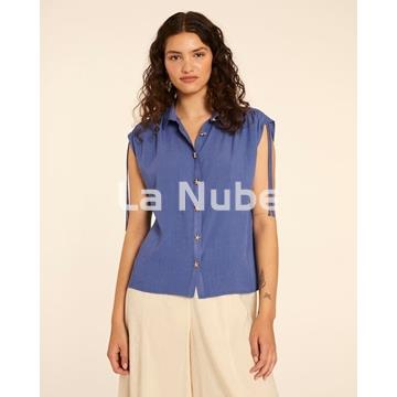 Camisa con estrellas azul - Imagen 1