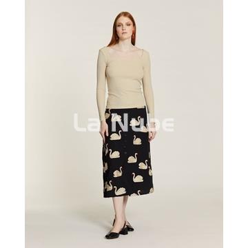 Falda bordado cisnes - Imagen 2