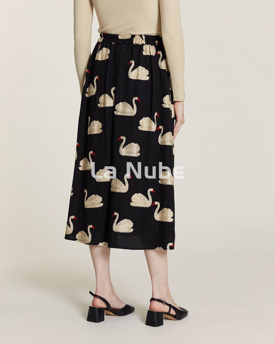 Falda bordado cisnes - Imagen 4