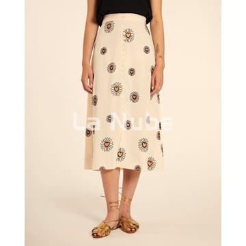 Falda bordado margarita - Imagen 1