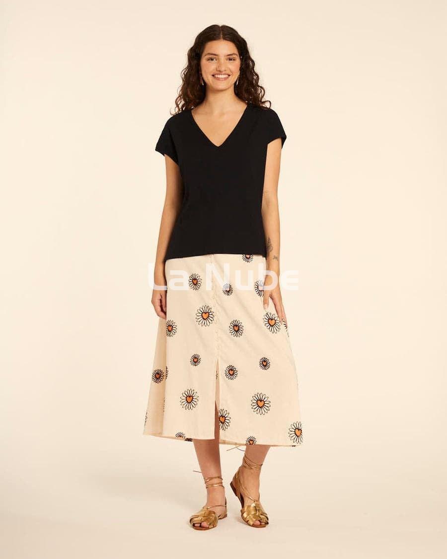 Falda bordado margarita - Imagen 3
