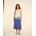 Falda midi abotonada azul - Imagen 2