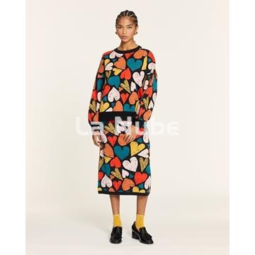 Falda punto corazones - Imagen 1