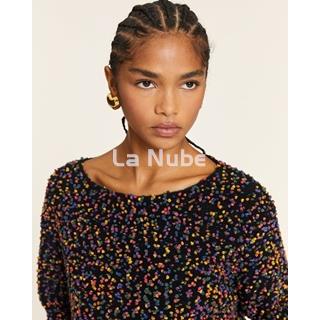 Jersey mini pompones negro - Imagen 1