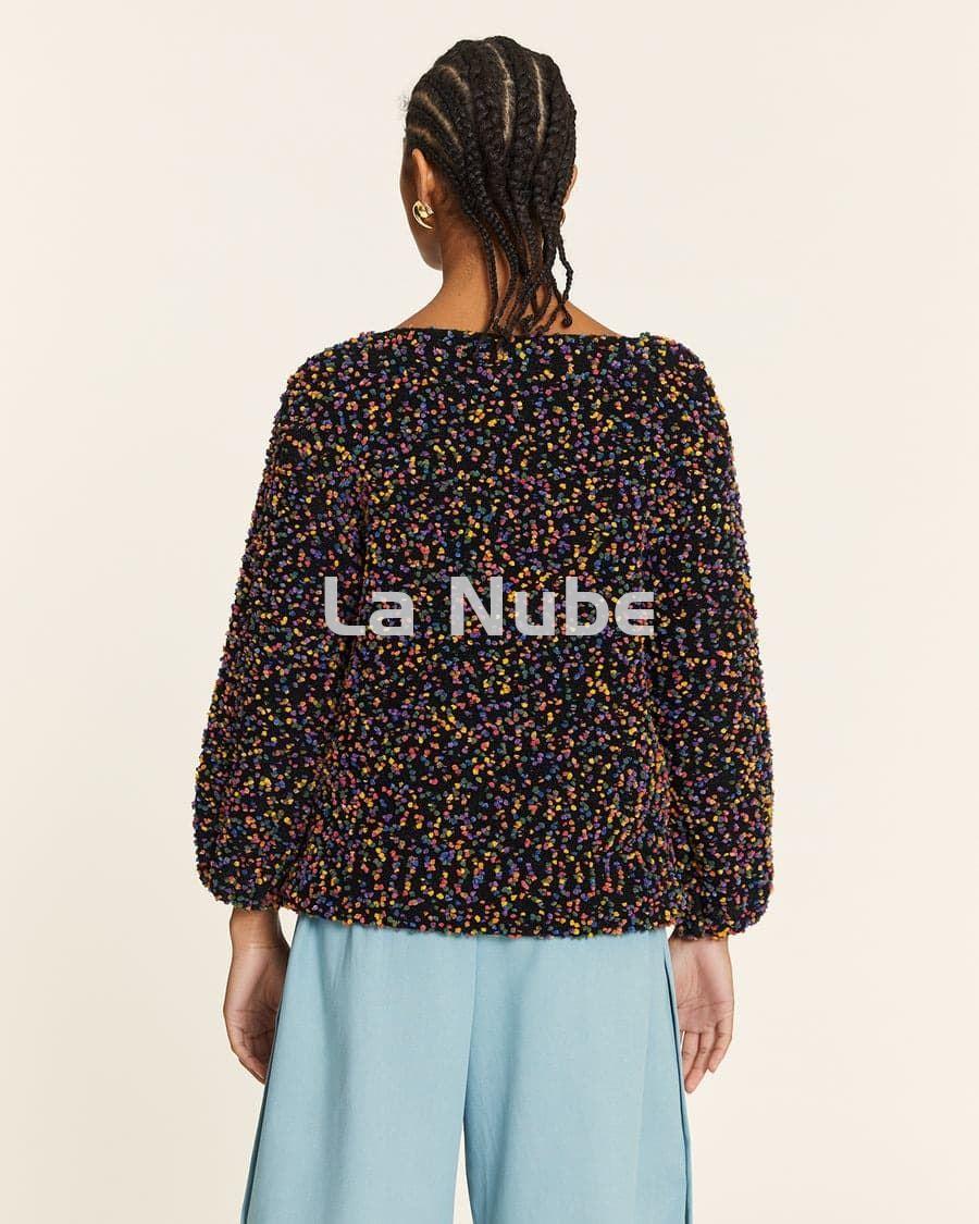 Jersey mini pompones negro - Imagen 4