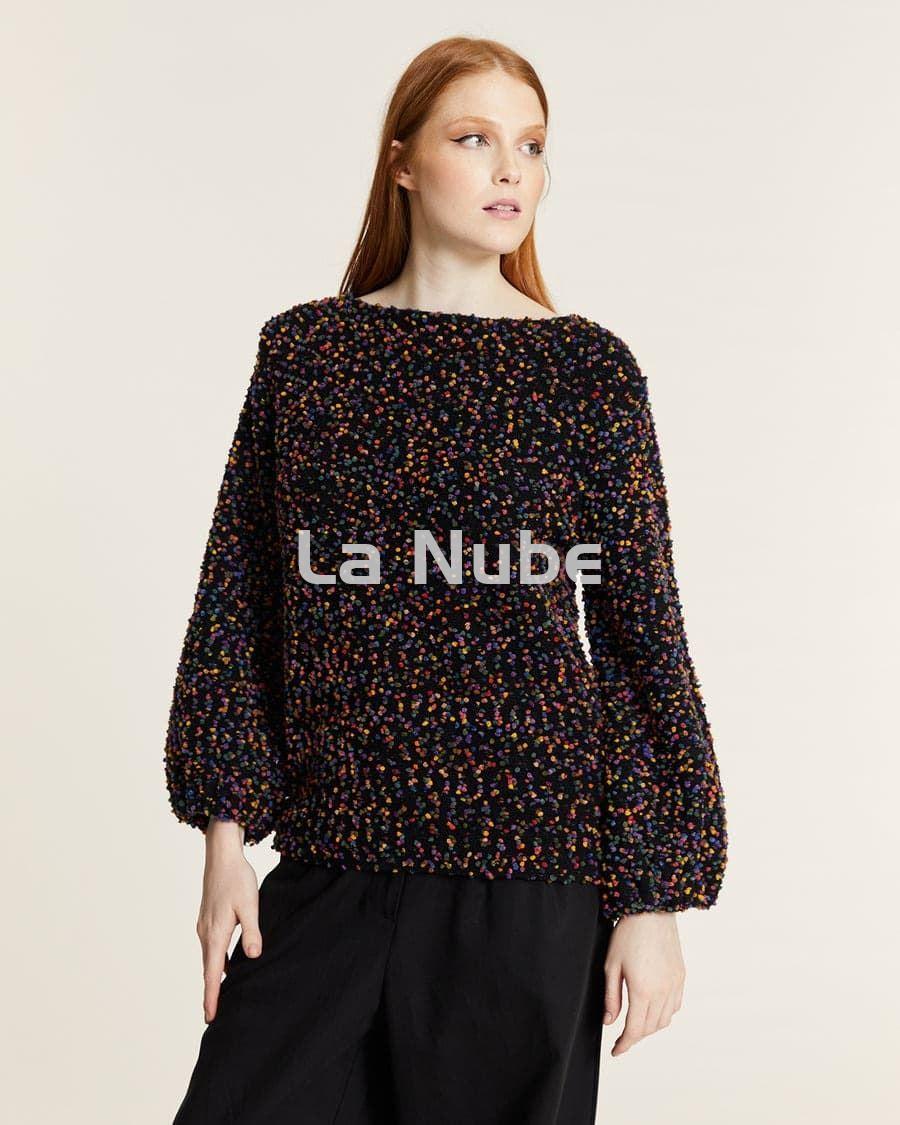 Jersey mini pompones negro - Imagen 6