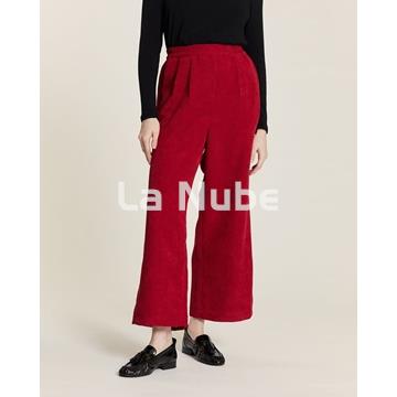 Pantalón de pana sin cierre rojo - Imagen 2