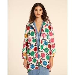 Parka con capucha flores - Imagen 1