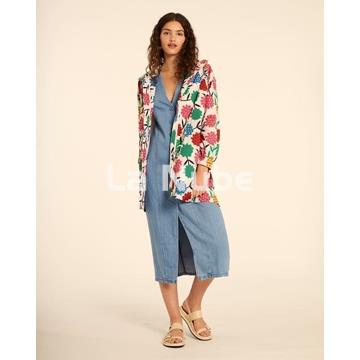 Parka con capucha flores - Imagen 2