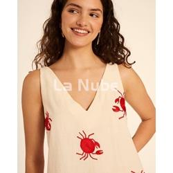 Top bordado cangrejos - Imagen 1