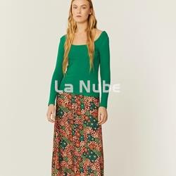 Top canalé cuello U - Imagen 1