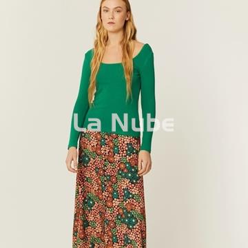 Top canalé cuello U - Imagen 1