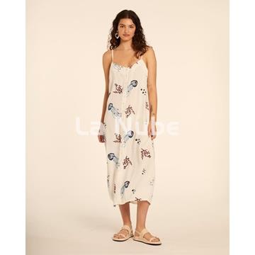 Vestido bordado medusas - Imagen 1