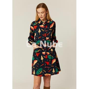 Vestido camisero corto Umbrellas - Imagen 1