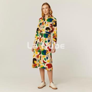 Vestido camisero fruity fall - Imagen 1