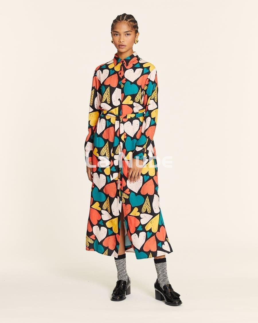 Vestido corazones camisero - Imagen 1