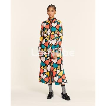 Vestido corazones camisero - Imagen 1