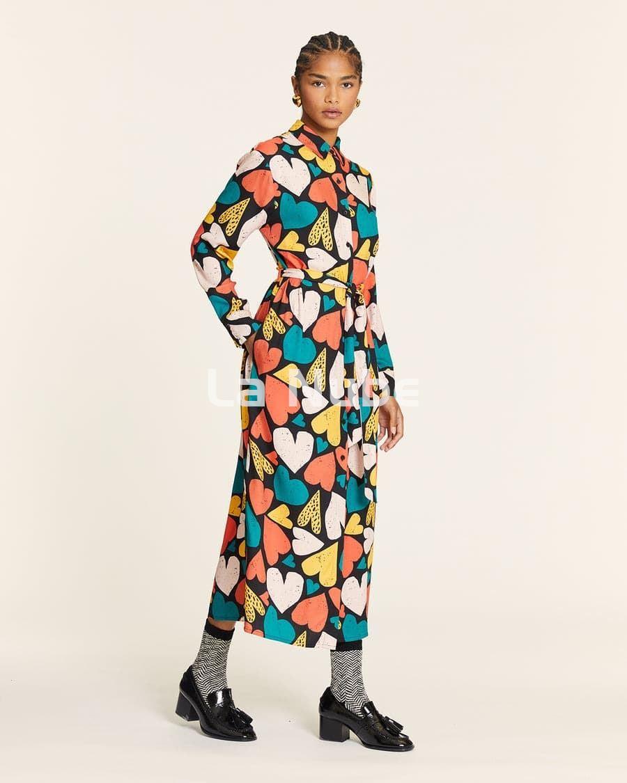 Vestido corazones camisero - Imagen 2