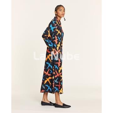 Vestido pájaros camisero - Imagen 2